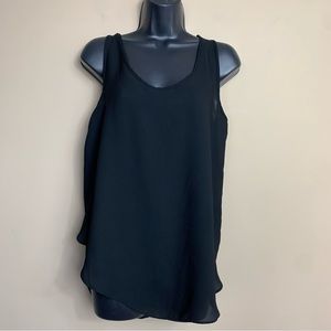 Gap Black Flowy Layered Tank Top